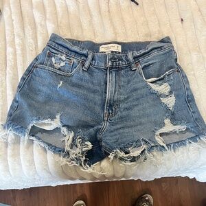 Abercrombie & Fitch Distressed Denim Shorts